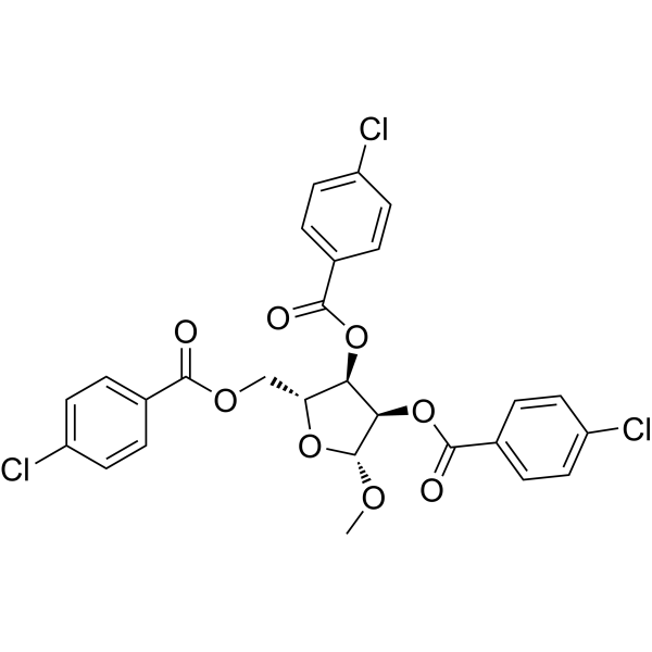 β-D-Ribofuranoside,methyl,tris(4-chlorobenzoate) 29755-00-8